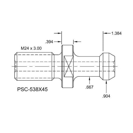 Tj Davies Co Coolant Through Retention Knob PSC-538X45